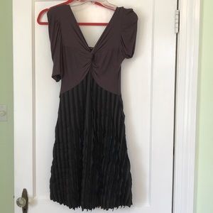 Black/brown cocktail dress